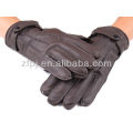 brown deerskin glove